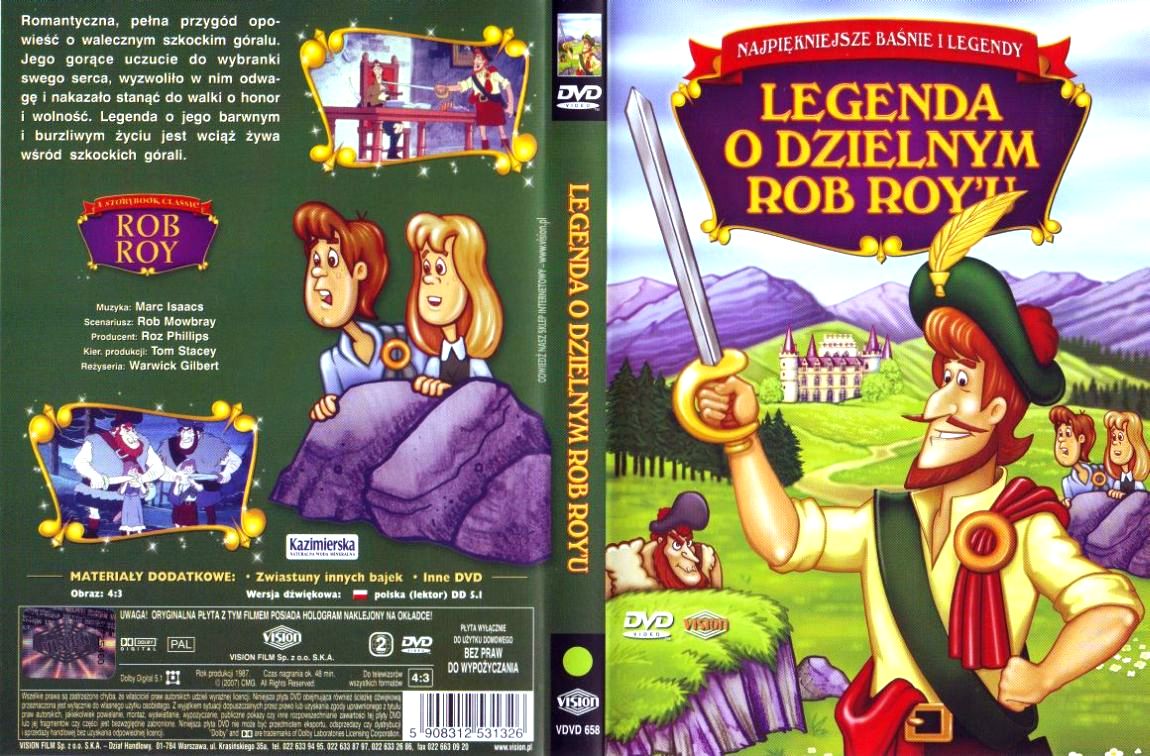 Najpi Kniejsze Ba Nie I Legendy Legenda O Dzielnym Rob Roy U Dvd