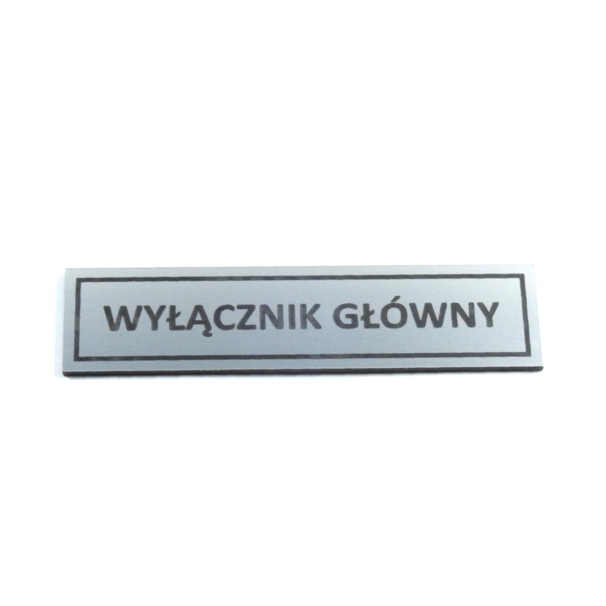 TABLICZKA ZNAMIONOWA Opisowa 8x2 Cm Grawerowana GRAWEROK10015 Cena