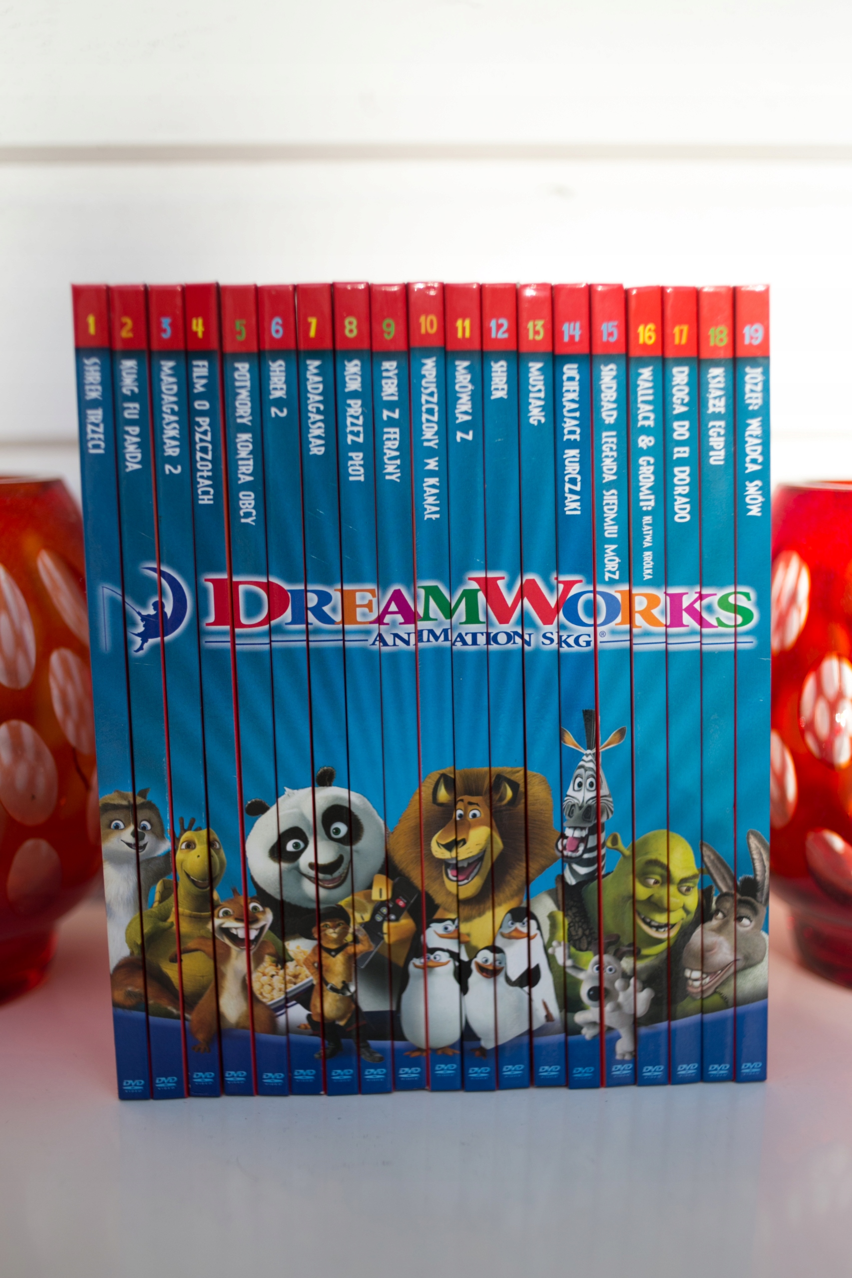 Kolekcja DREAMWORKS DVD książka 19 bajek 7448685079 oficjalne