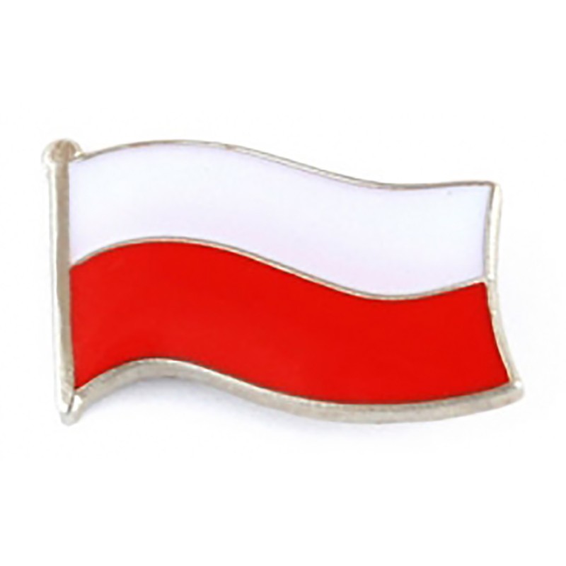 Przypinka pin flaga Polski mała 7370014570 oficjalne archiwum Allegro