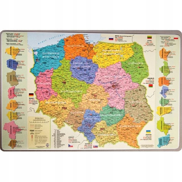 Podkładka na biurko Mapa Administracyjna Polski 7558568956