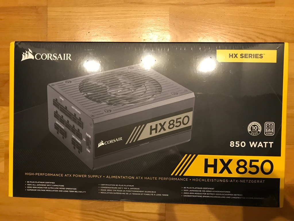 Zasilacz CORSAIR HX 850W Modularny Platinum Nowy 7156971822