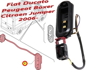 Контакт боковой сдвижной двери Fiat Ducato 2006-