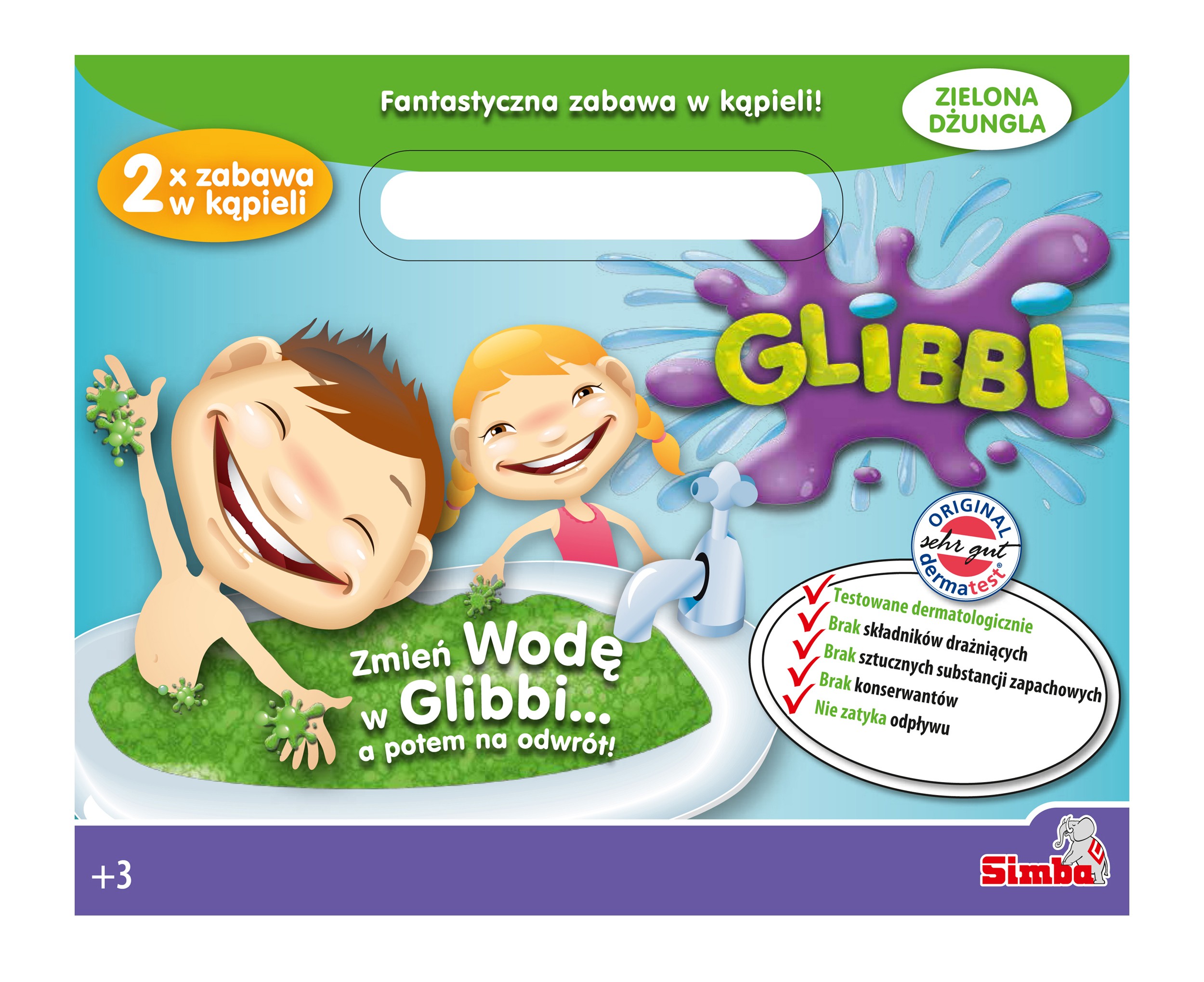 

Masa żelkowa do kąpieli Glibbi zielona 362026 A