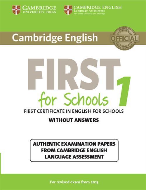 

Cambridge English First for Schools 1 Authentic ex