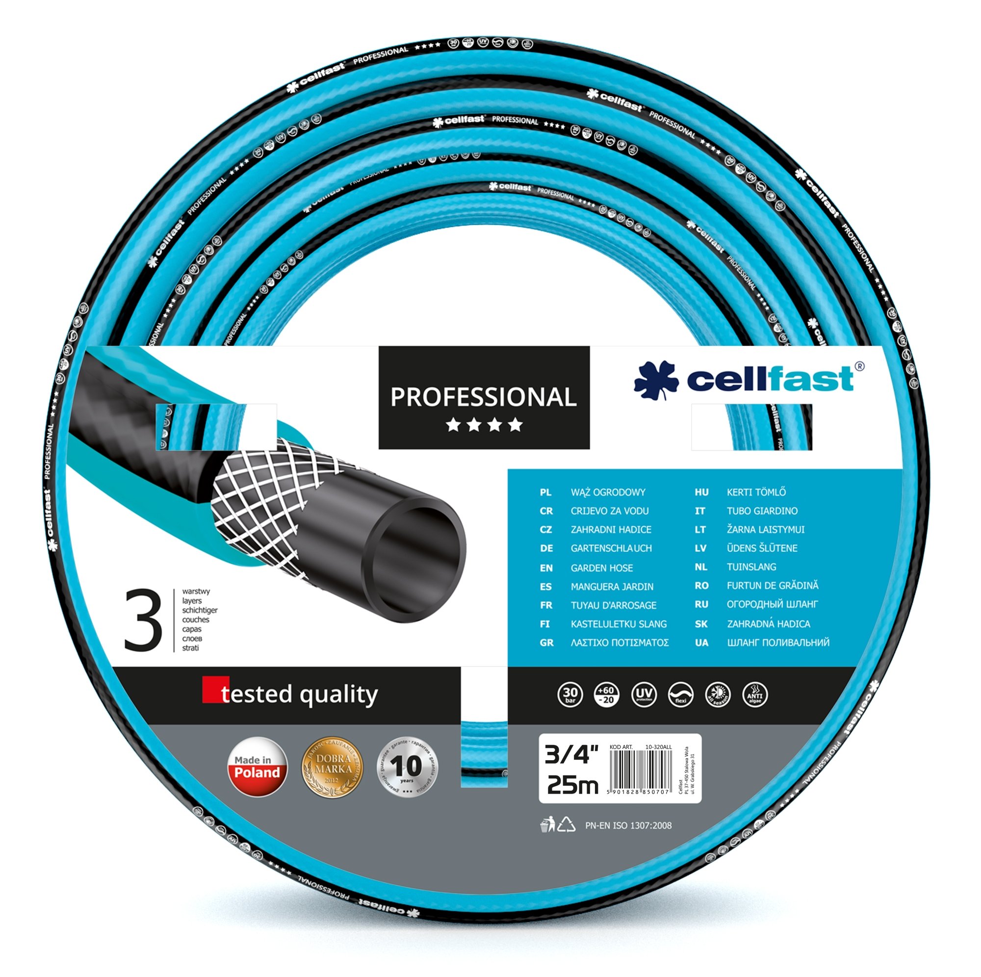 

Cellfast Wąż ogrodowy Professional 3/4" 25 mb