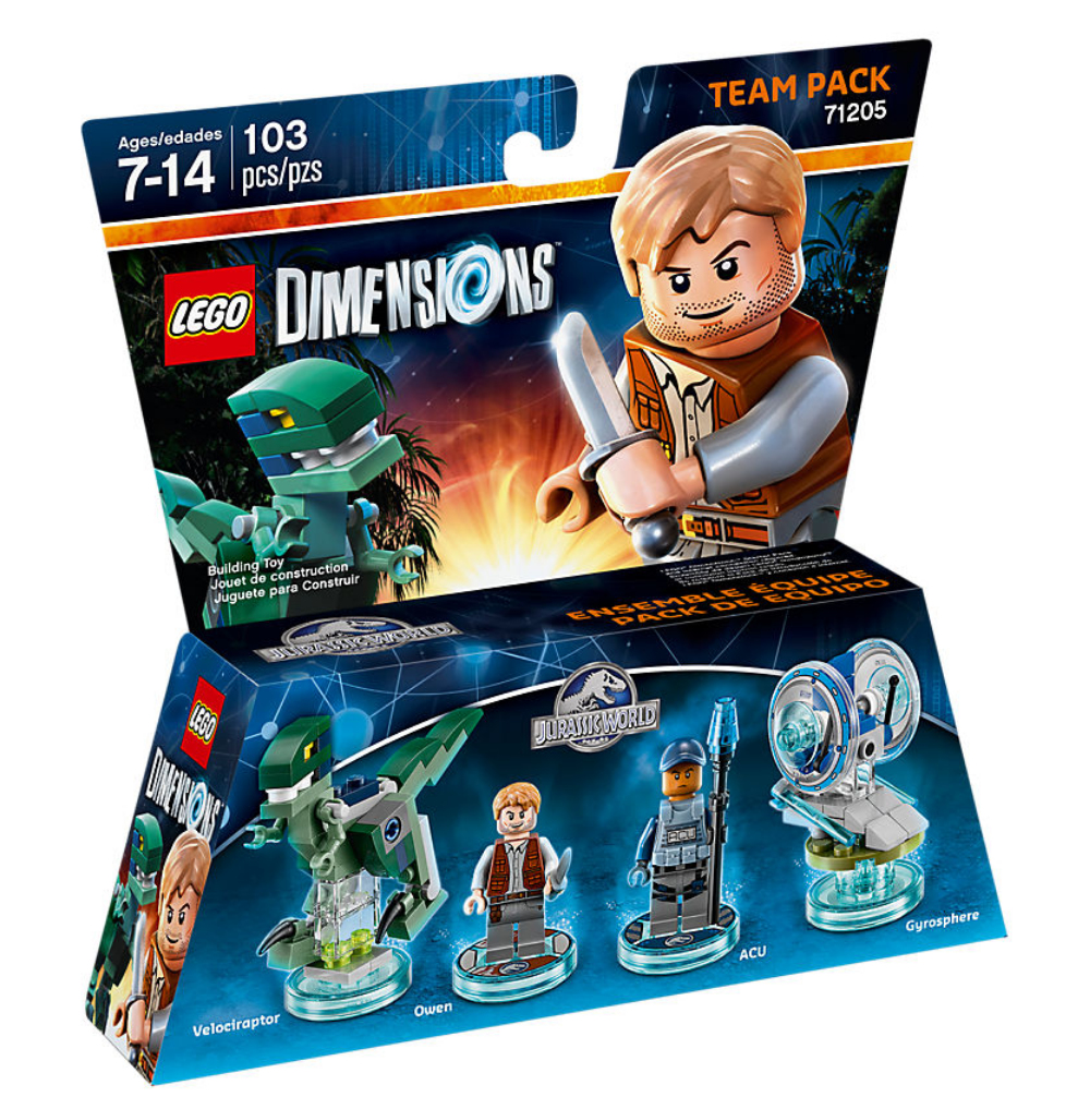 Lego Dimensions 71205 Jurský svět Team Pack Nová sada