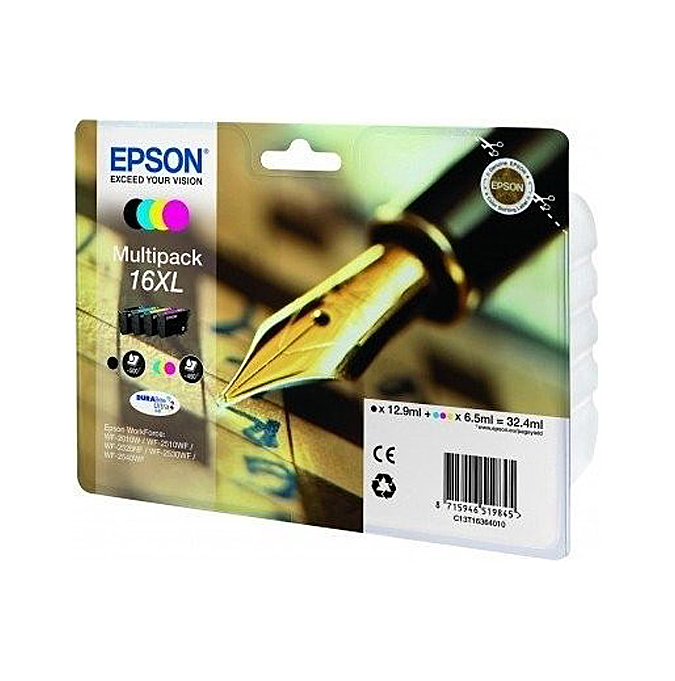 Atrament Epson C13T16364012 8715946625065 čierna (black), červená