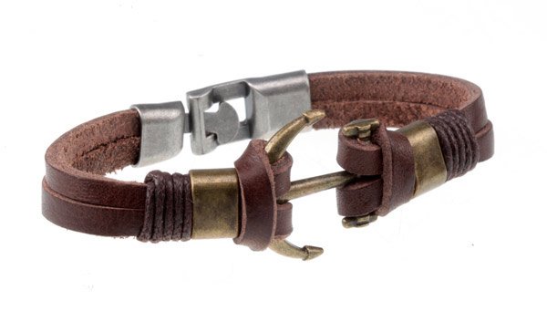 

Bg 2218 Bransoletka Męska Rzemień 21cm