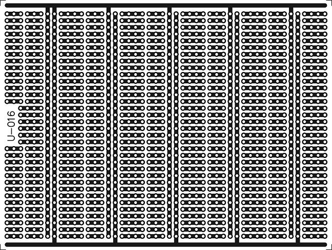 Płytka uniwersalna U-016 124,5x94 [mm] wiercona Producent Inna