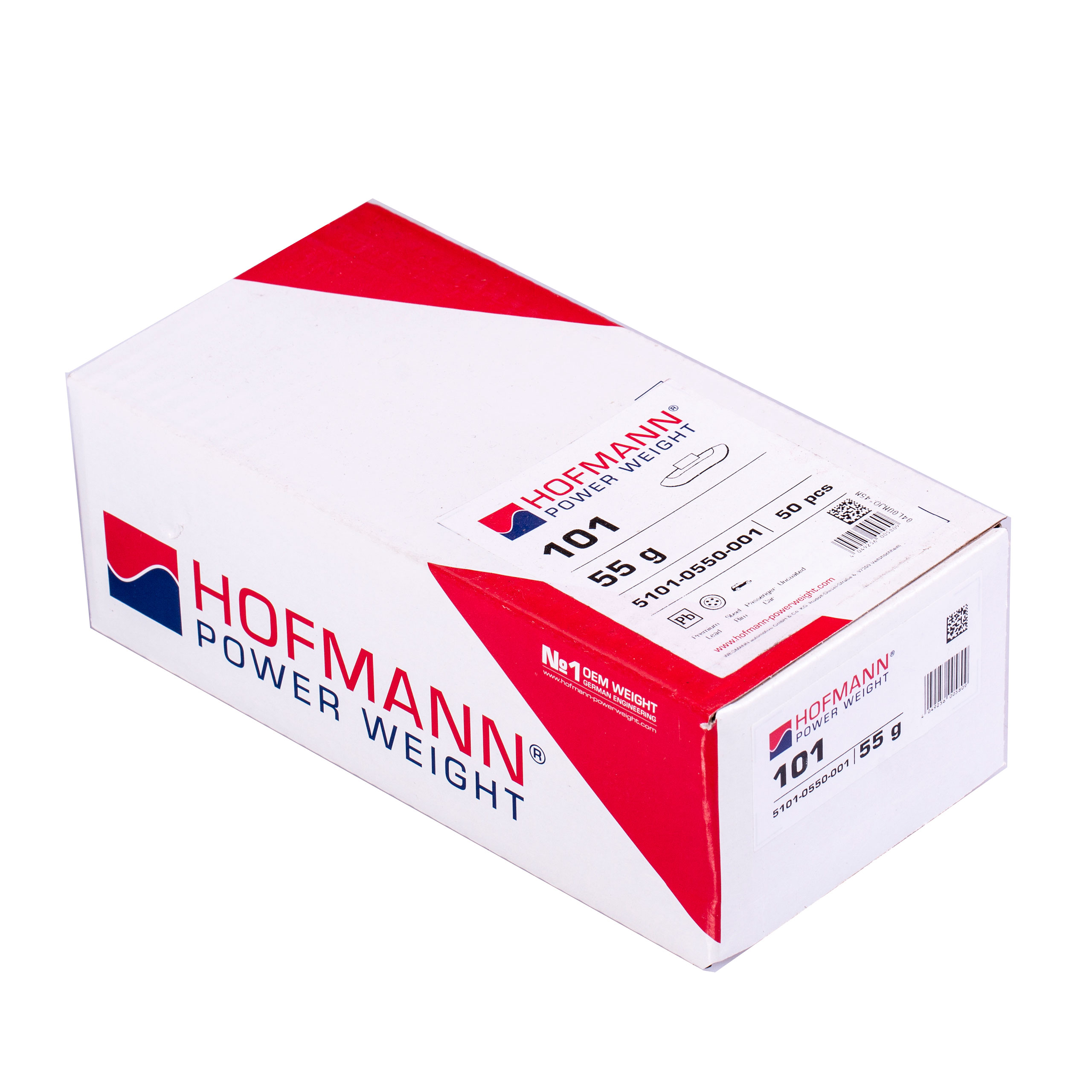 Ciężarki 55g nabijane do felg stalowych HOFMANN Pb Waga produktu z opakowaniem jednostkowym 2.8 kg