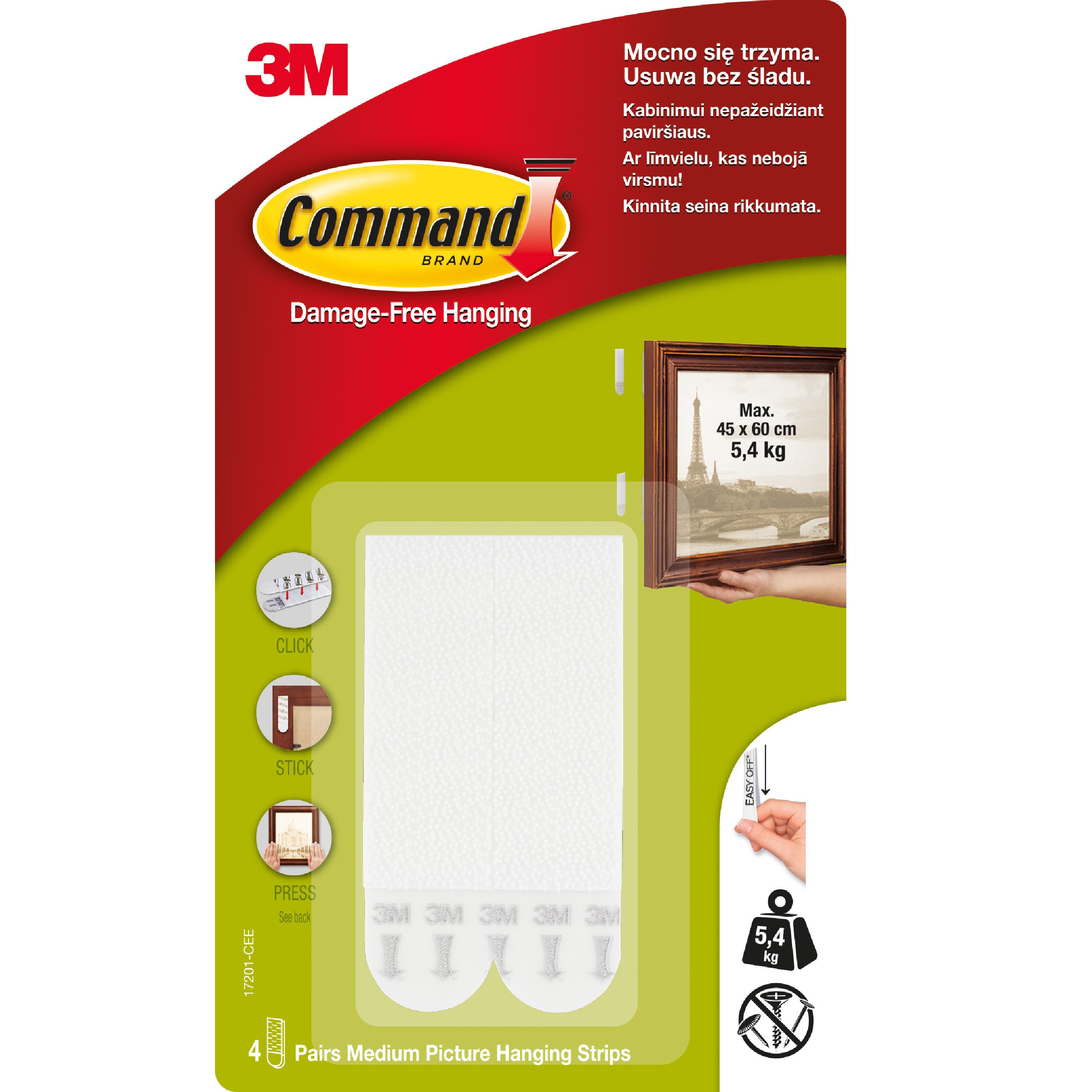 

Command Rzepy Do Obrazów Ramek Średnie 5,4KG 4 Kpl