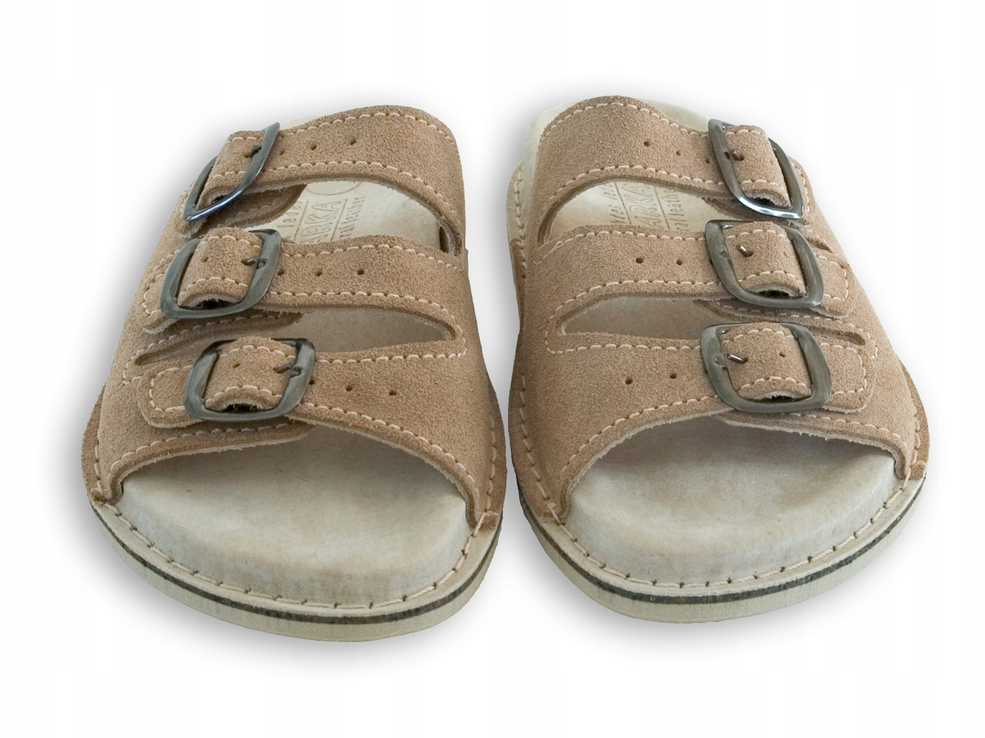 ORYGINALNE KLAPKI SKÓRZANE FUSBET PRODUCENT nr 37 Marka inna