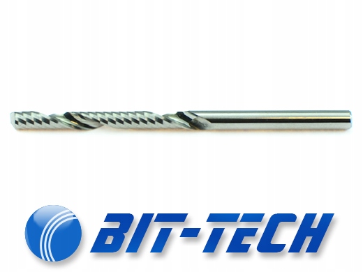 Frez VHM 1 piórowy 3,175mm x 28mm PVC PLEXI DREWNO Marka Bit-Tech