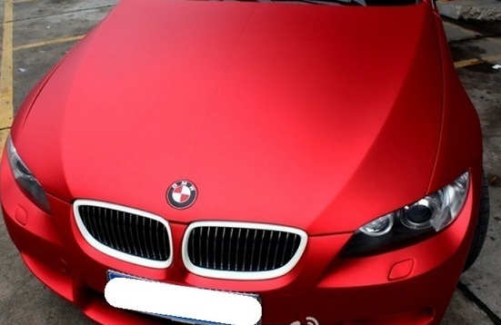 FOLIA CHROM MAT PERŁA CZERWONA 152X50CM HQ HIT! Szerokość 152 cm