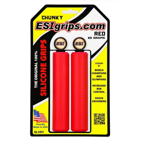 

Esi Grips chwyty Chunky 60g czerwone + korki