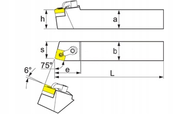 NÓŻ TOKARSKI SKŁADANY MSBNL 2525 M15 LEWY DO SNMG Marka inny