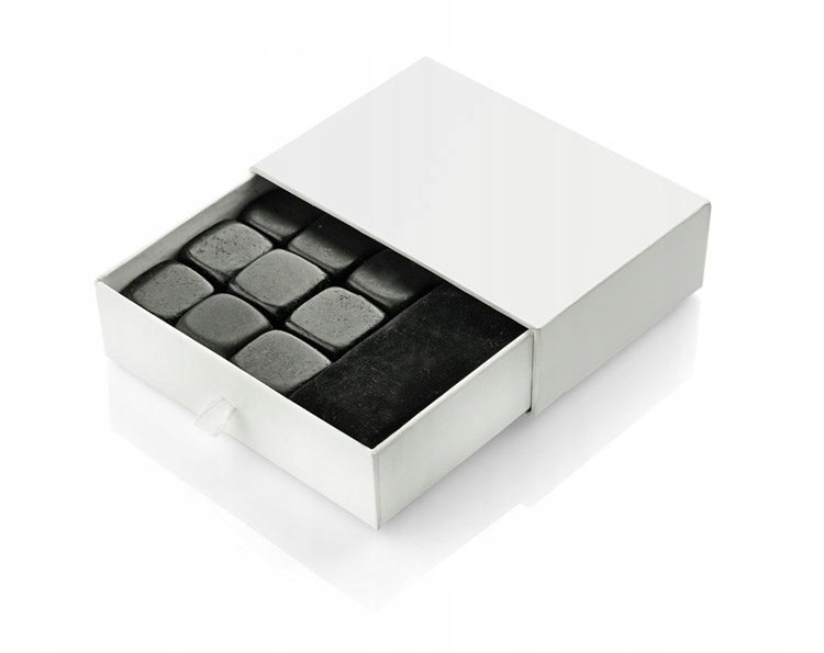 WHISKY KAMIENIE KOSTKI DO DRINKÓW bazalt - 9 szt. Seria TENNESSEE