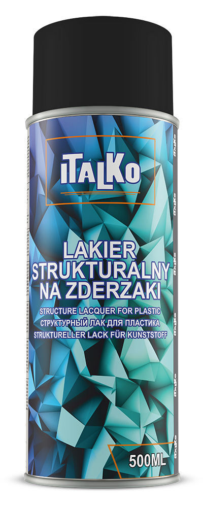 

Italko Lakier Strukturalny Spray 500ML Na Zderzaki