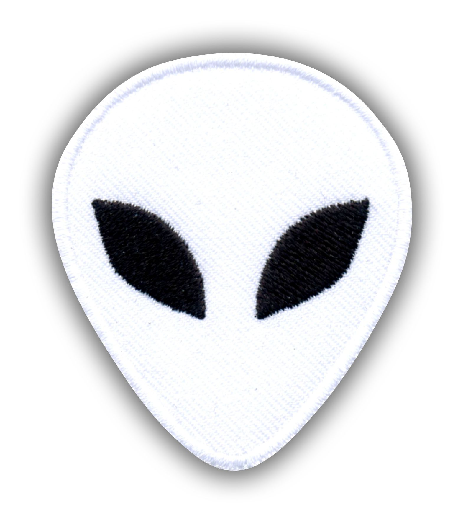 

Naszywka - Kosmita (alien, obcy, ufo) Haft biały