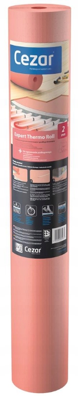 Podkład na ogrzewanie EXPERT TERHMO ROLL 2mm Cezar Jednostka sprzedaży m2