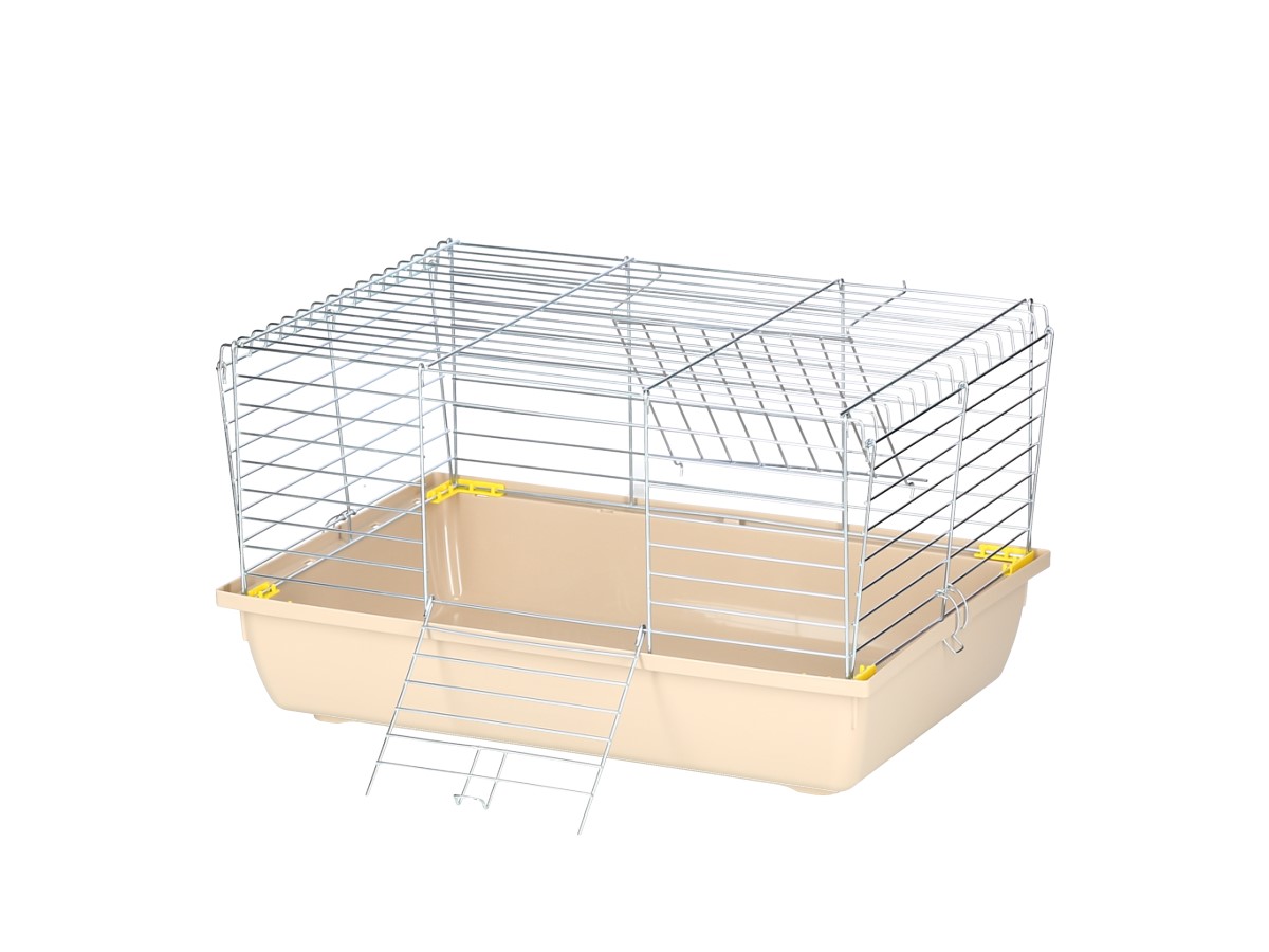 Levně Klec s záchodem pro králíka, morče 31 x 60 x 36 cm