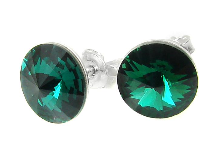 

Kolczyki Arsylion z elem. Swarovski Emerald Rivoli