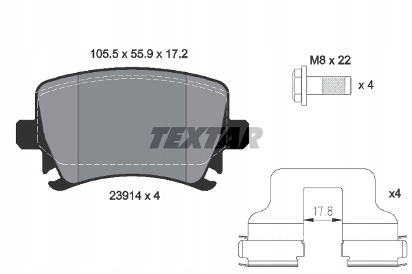 TARCZA HAM. VW T. GOLF5/A3/PASSAT05-/OCTAVIA 282 Liczba tarcz w ofercie 1