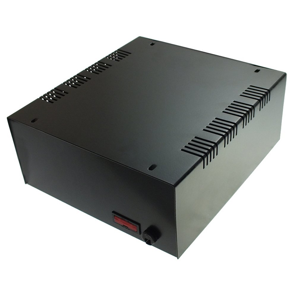 Obudowa metalowa T69 Czarna bezpiecz.180x190x80mm