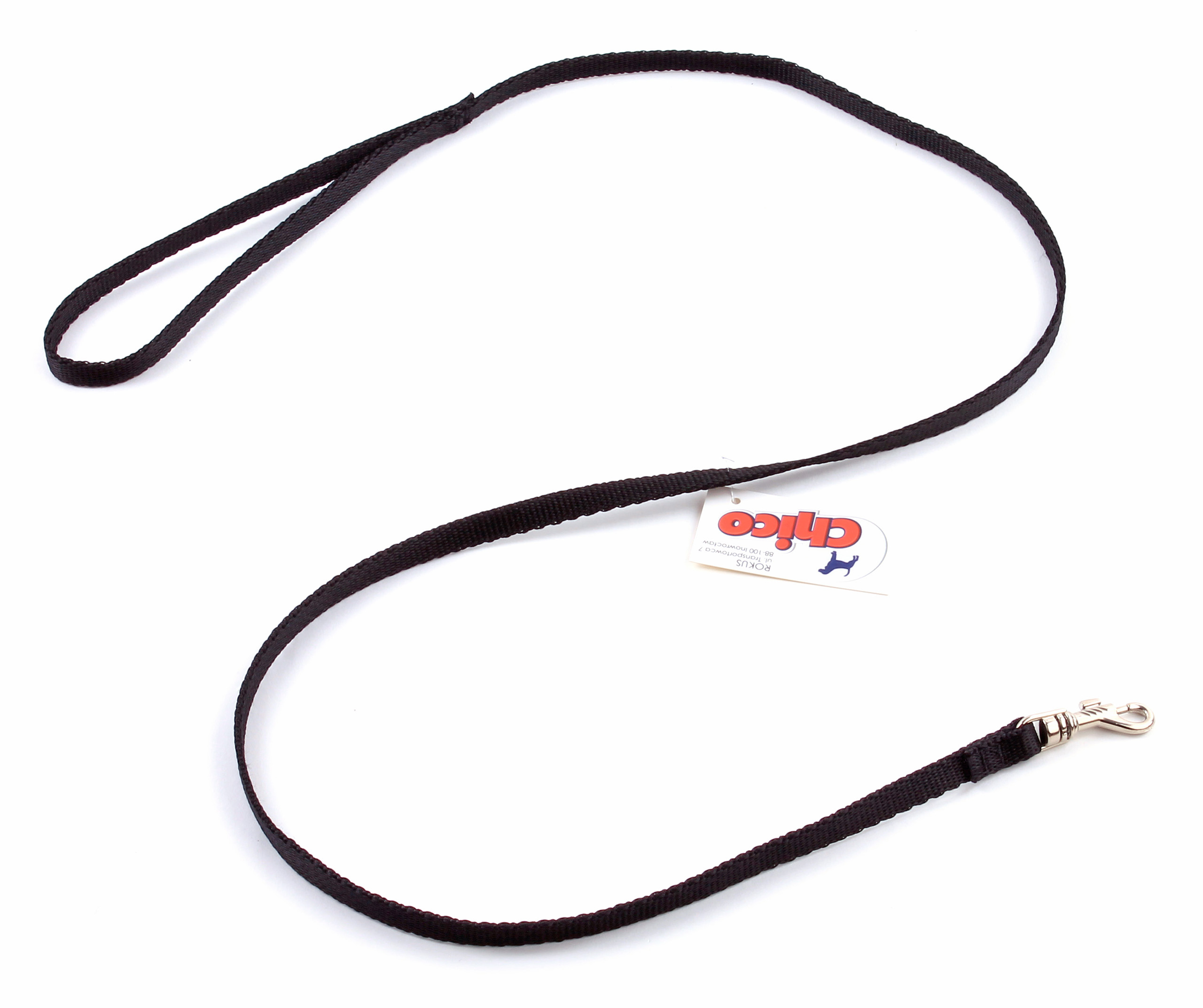 

Smycz dla psa Taśma materiałowa 25mm 115cm Czarna