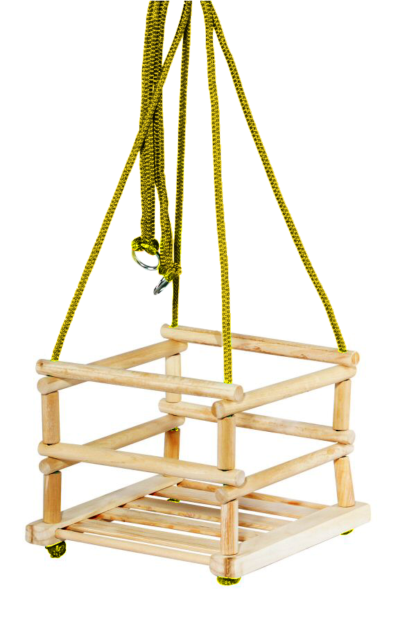 Huśtawka drewniana solidna 4 KOLORY Certyfikat CE Maks. obciążenie 20 kg