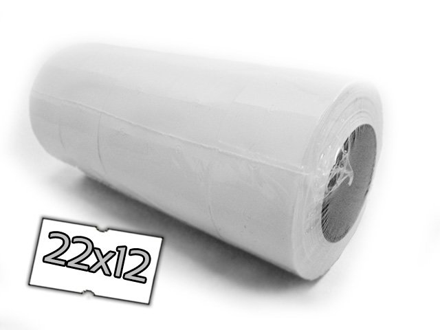 TAŚMA METKOWNICY JEDNORZĘDOWEJ CENÓWKI METKI 22x12 Marka Kal-Pack
