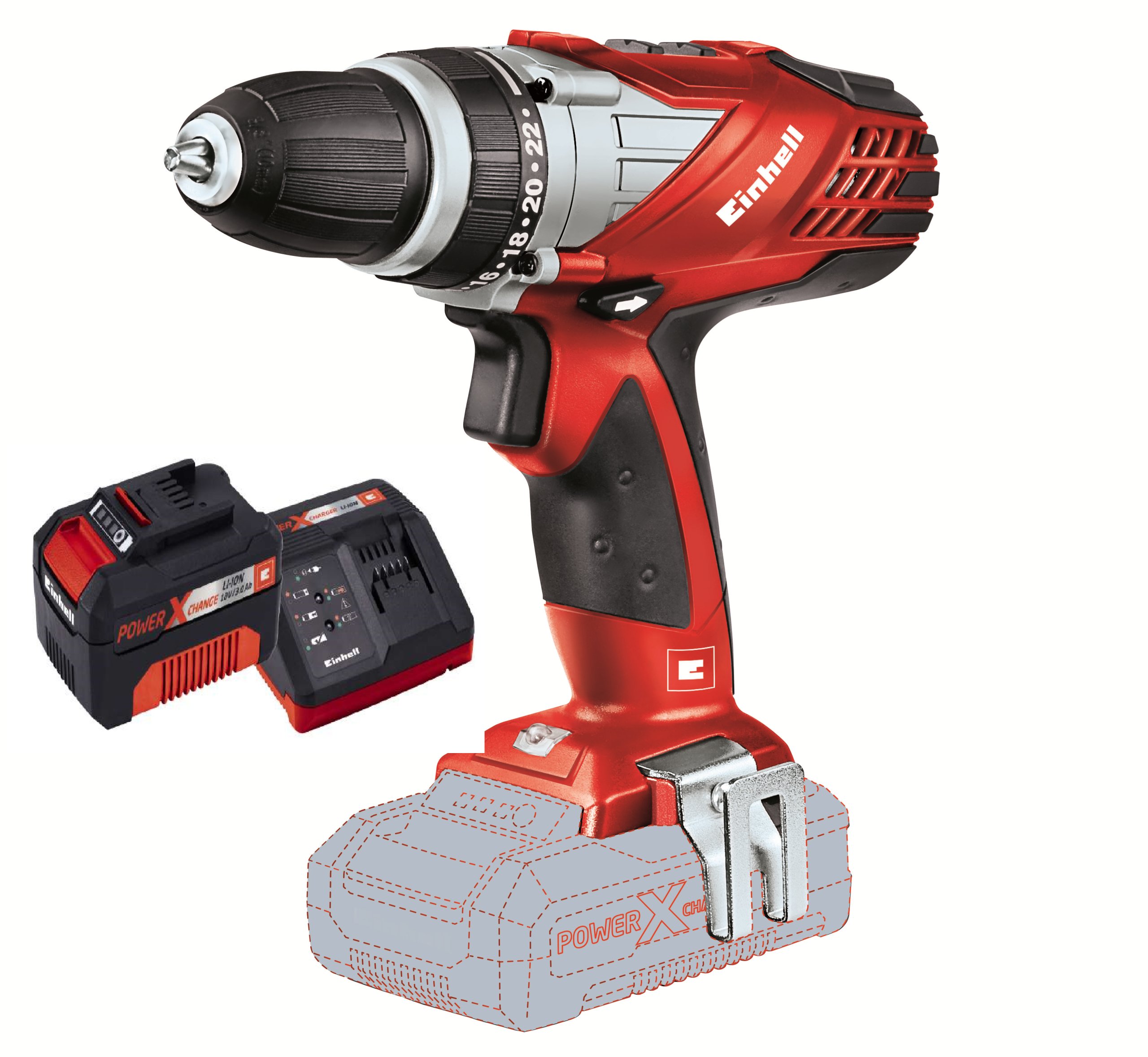 EINHELL Wiertarko-Wkrętarka Akumulatorowa 18V 35Nm Bez Akumulatora — miniatura 11