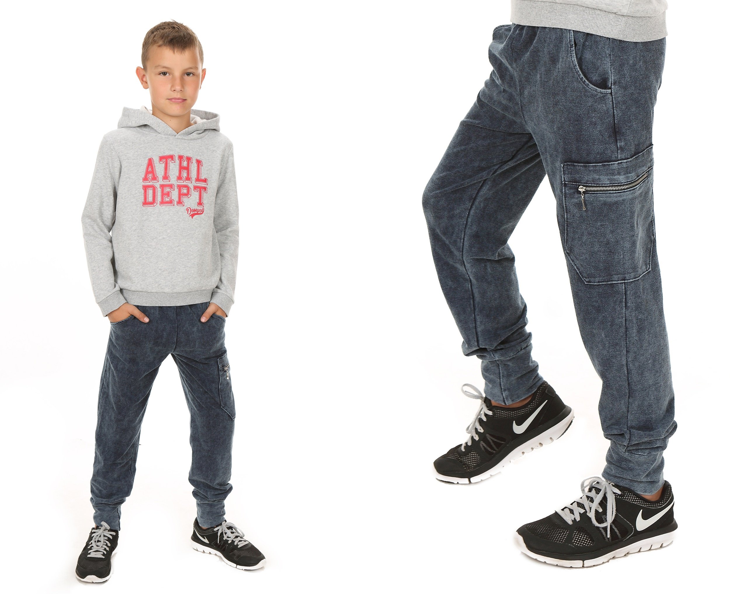

Joggery Modne Spodnie Dresowe Chłopiec 170 cm Moko