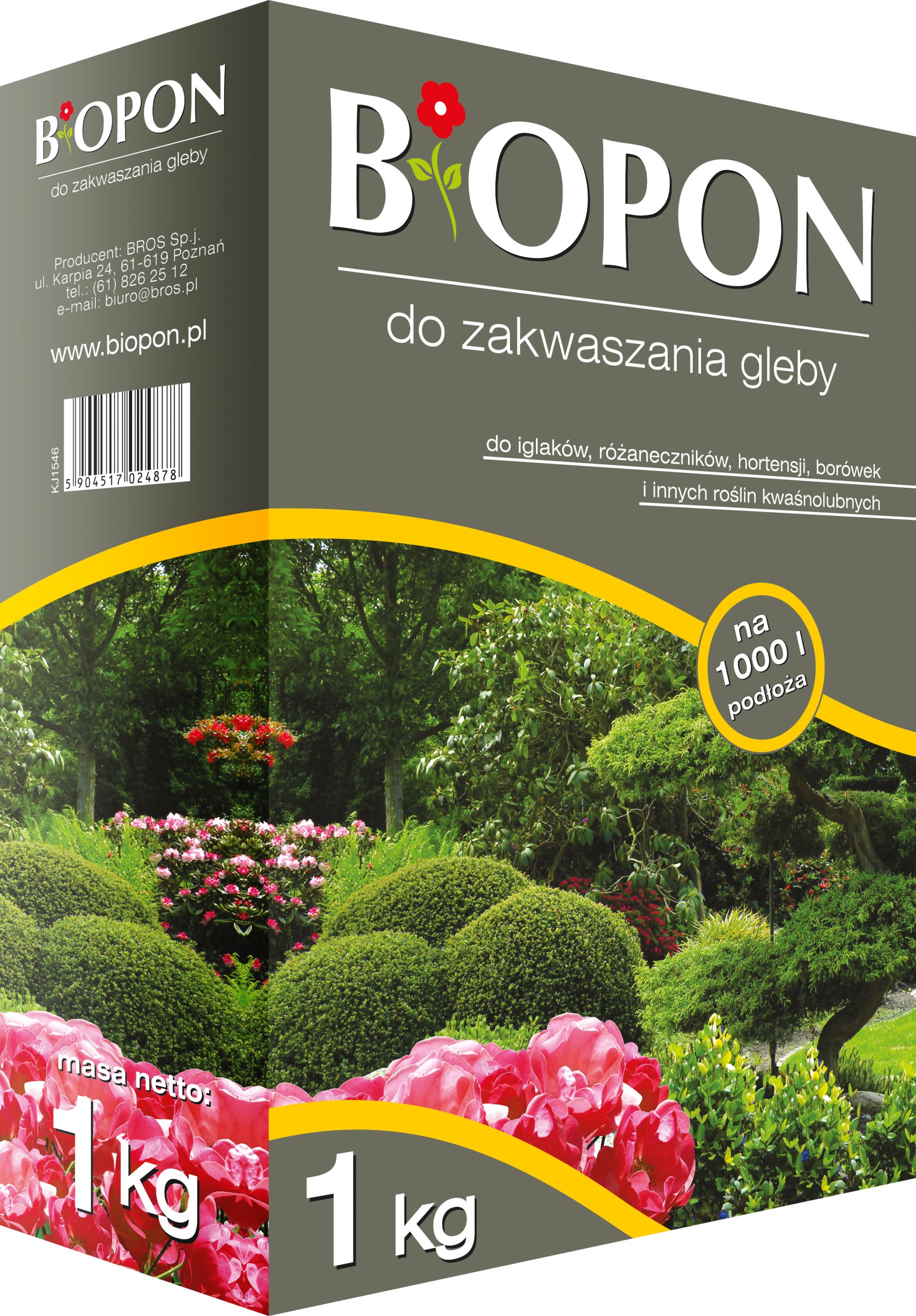 

Nawóz do zakwaszania gleby Biopon 1kg