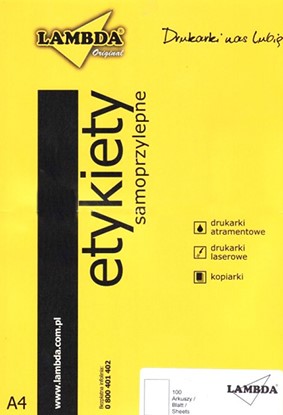 

Etykiety samoprzylepne na CD 2 na ark, 100 ark.