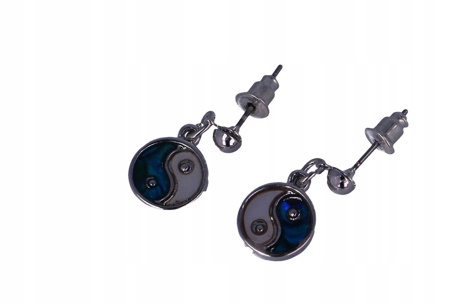 

Yin Yang Kolczyki Muszla Abalone Paua
