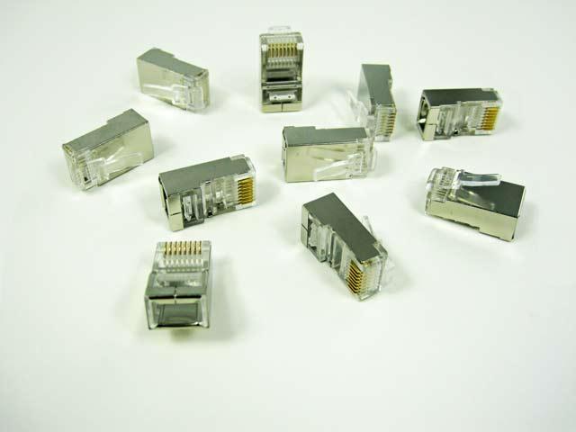 

wtyk sieciowy modularny RJ45 8p8c Ekranowany 10szt