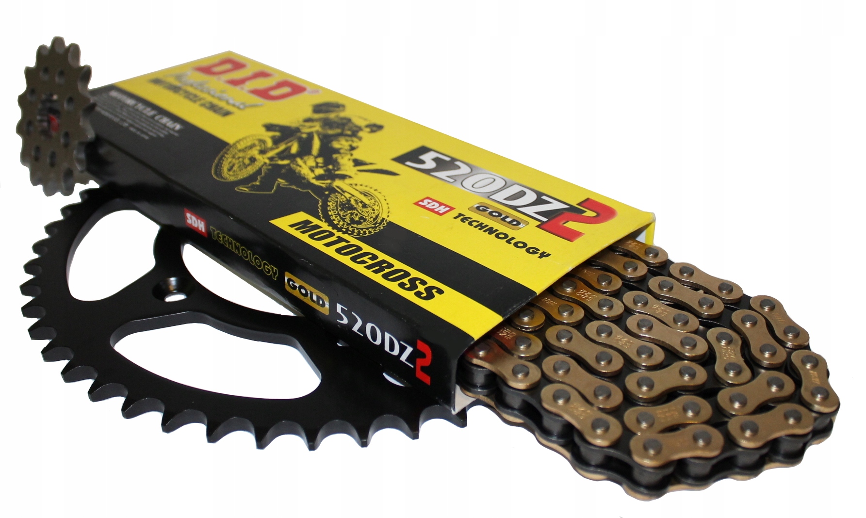 34255100043386554200583 - Комплект приводу Suzuki DR 350 90-93R CROSS злотий