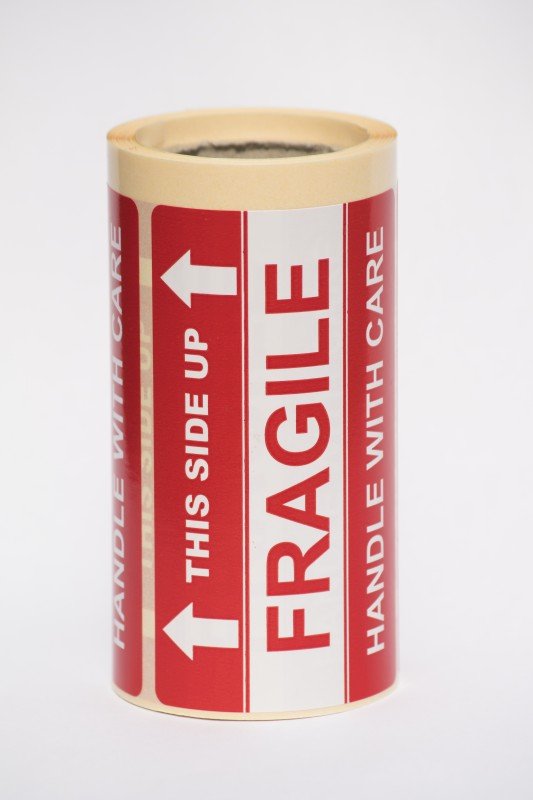 

Etykiety ThisSideUp Fragile HandleWithCare 100szt.