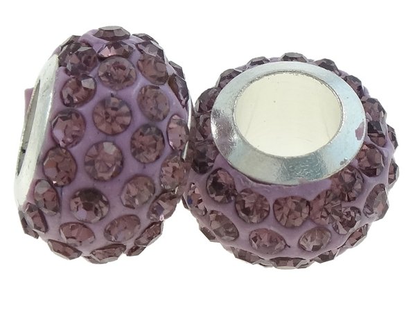 ShP Koraliki Modułowe Shamballa 66 Cyrk L.amethyst