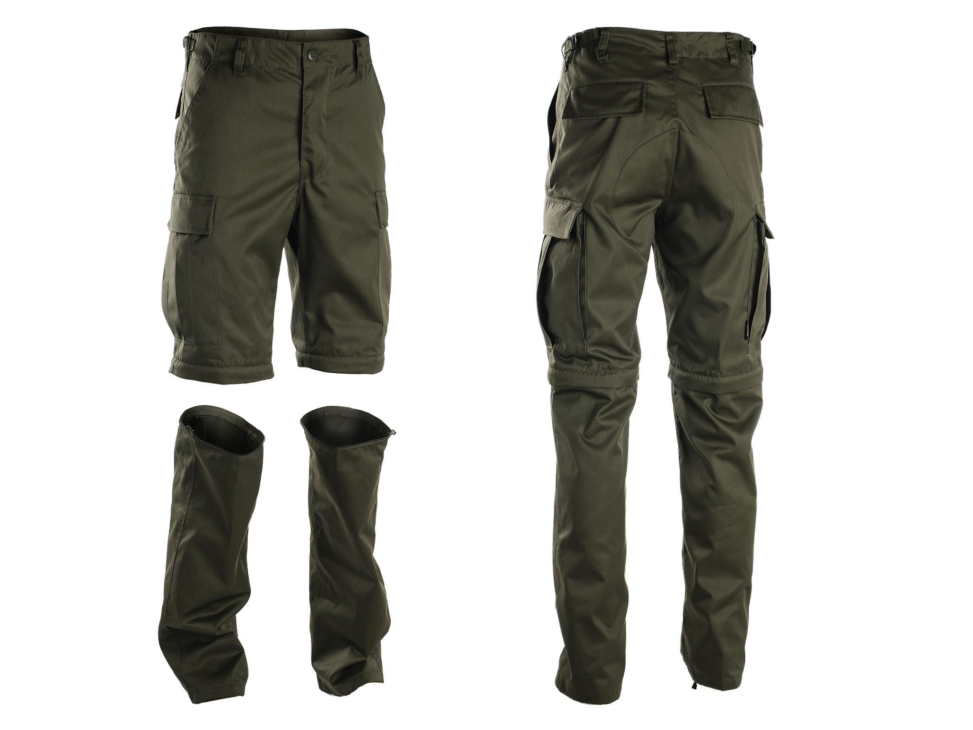 

Trekkingowe Spodnie Bdu 2w1 Zip Off Oliv - L