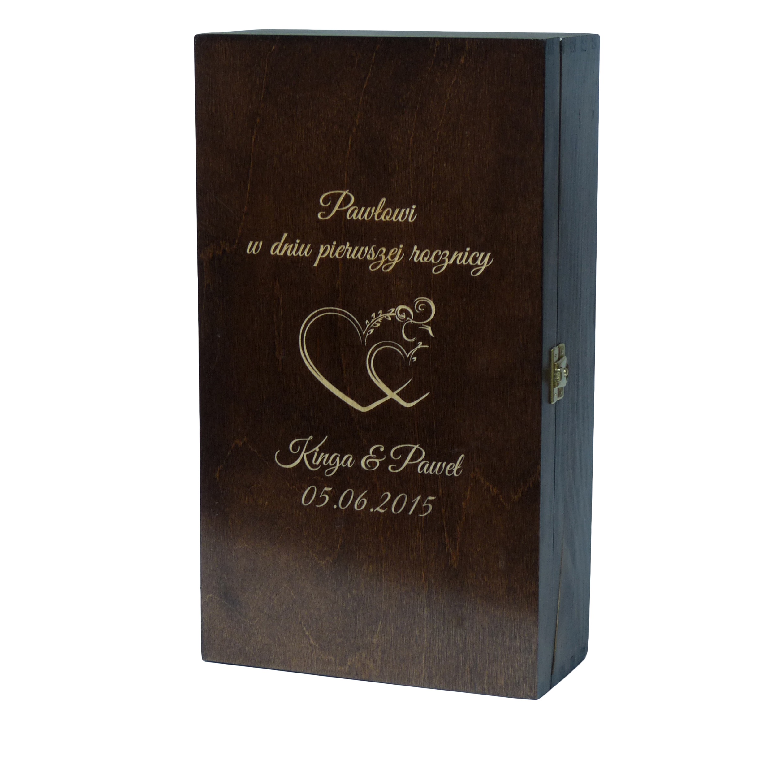 SKRZYNKA NA WINO GRAWER | Podziękowanie dla Rodziców, Prezent na Rocznicę
