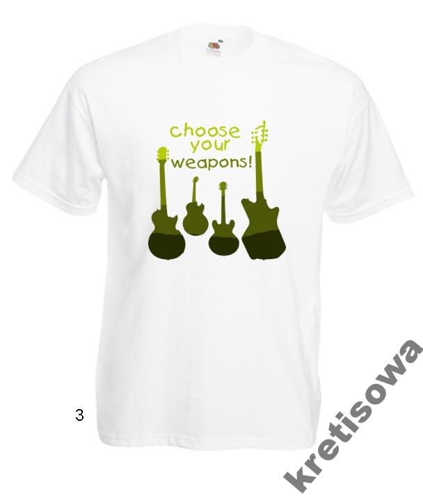 

Kolorowe Koszulki Gitara Gitarzysta Rock Wzory