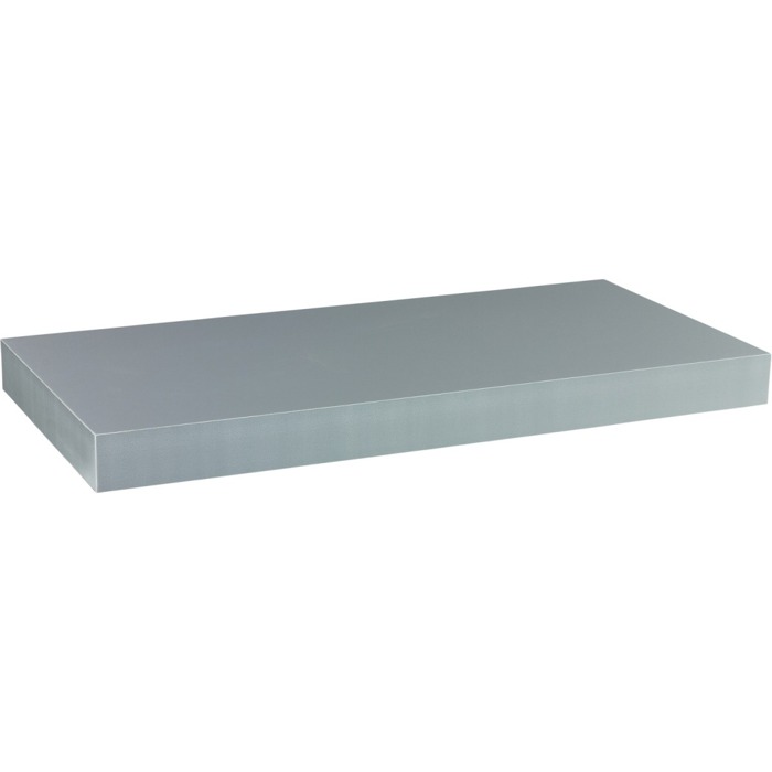 SREBRNA SZARA PÓŁKA NAŚCIENNA WISZĄCA VOLATO 70 CM Materiał płyta MDF