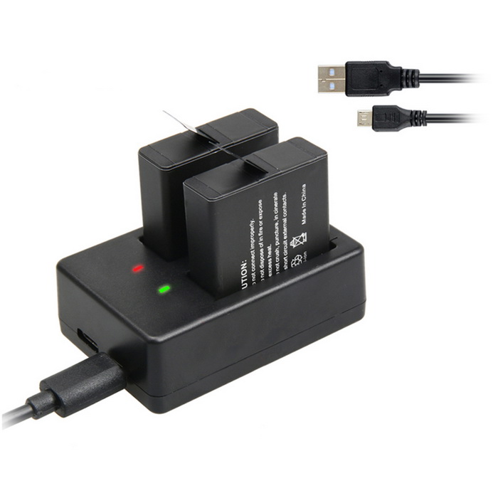 Ładowarka DwuKomorowa AHDBT-801 GOPRO HERO 8 + Model AHDBT-801 AHDBT801 SPJB1B GOPRO HERO 8 +