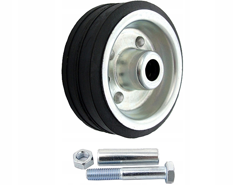 

Koło Kółko 80mm Metalowo-gumowe do Wózka -2