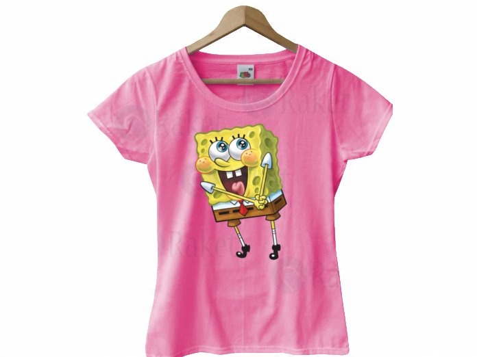 

Koszulka Damska Spongebob Gąbka Bluzka 15wzorow M