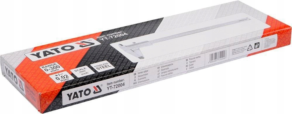 Suwmiarka Analogowa Noniuszowa 300mm ze stali nierdzewnej YATO YT-72004 Marka Yato