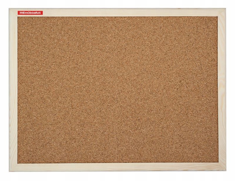 

Tablica korkowa drewniana 60x40 Memoboards pinezki